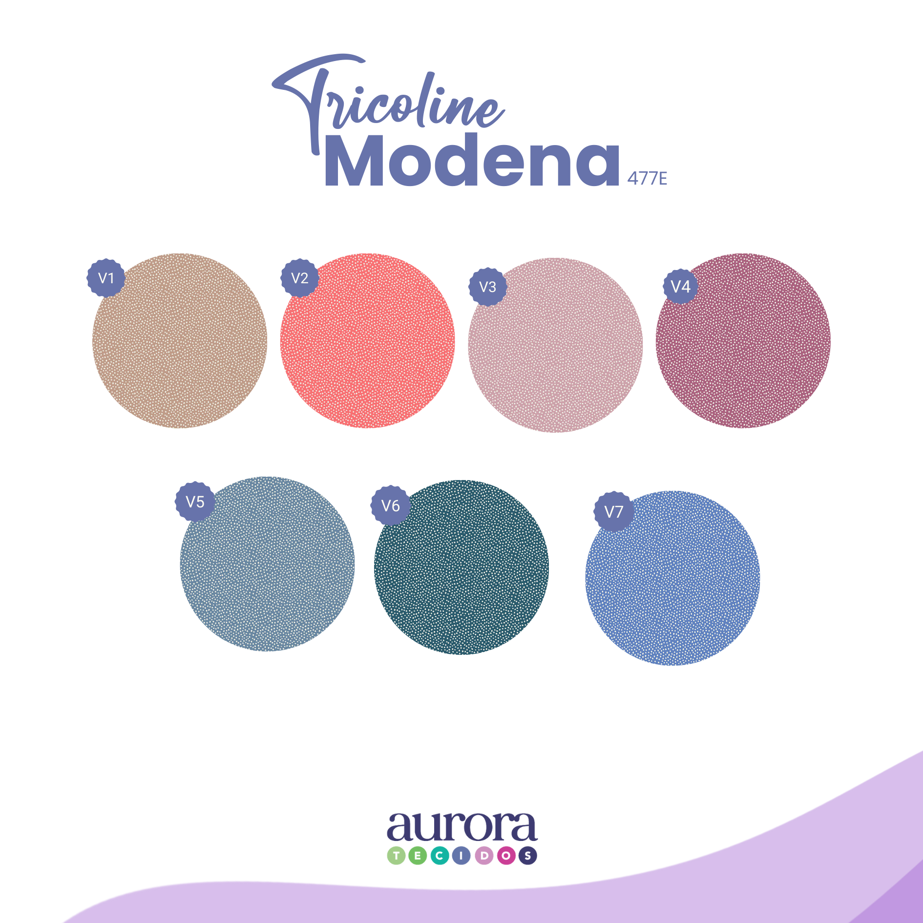 Tricoline Modena 100% Algodão - Poá Irregular