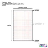 Fralda Lisa Quadriculada Vichy 1x1 - Larga 1,50m