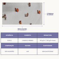 Pano de Copa Premium Estampa Digital 100% Algodão