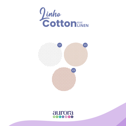 Cotton Linen - Linho com Algodão - Poá Pequeno