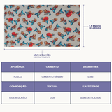 Tricoline Digital 100% Algodão - Coleção Escolar - Estampas Ursinhos Estudiosos