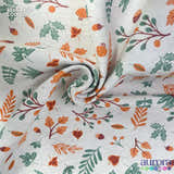 484E - Cotton Linen - Linho com Algodão - Galhos e Folhas