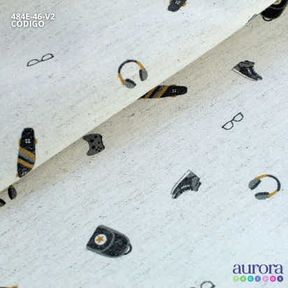 484E - Cotton Linen - Linho com Algodão - Game e Skate
