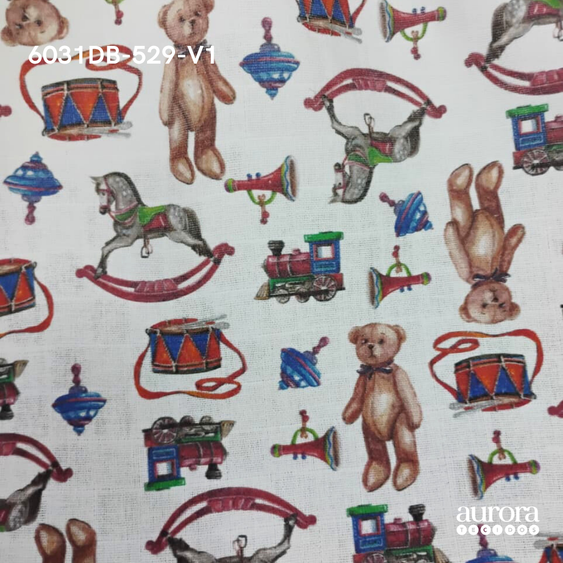 Fraldas Mini Quadriculadas Estampas Digitais - Coleção Brinquedos