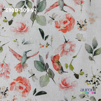 Tecido Flanela Digital  Estampa Flores