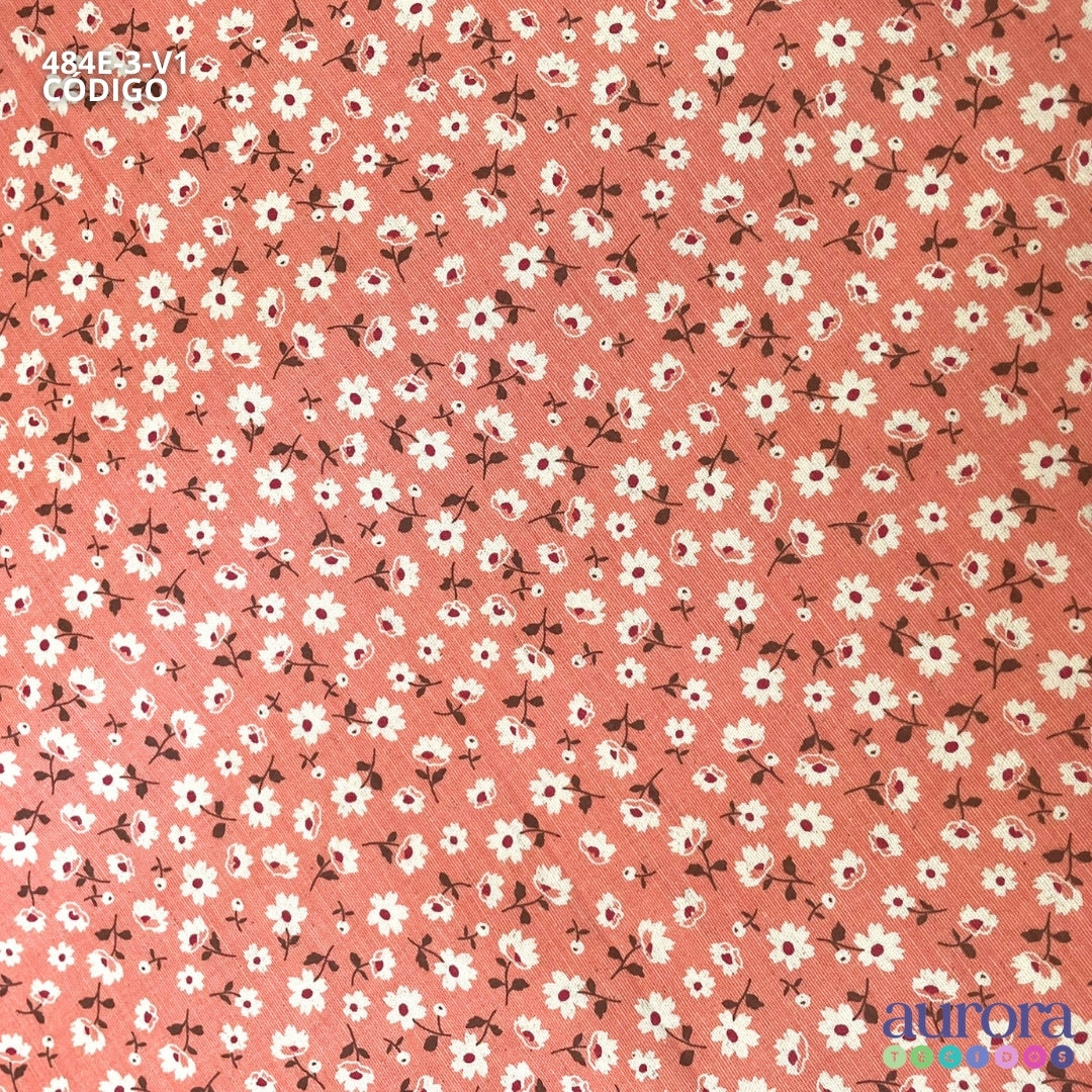 Cotton Linen - Linho com Algodão - Floral Camponesa