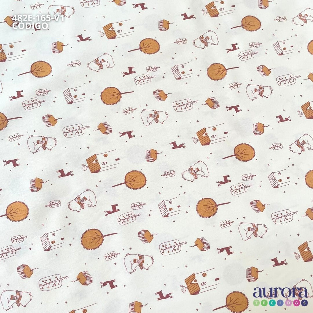 Tricoline Bellagio 170 fios - Urso Entardecer