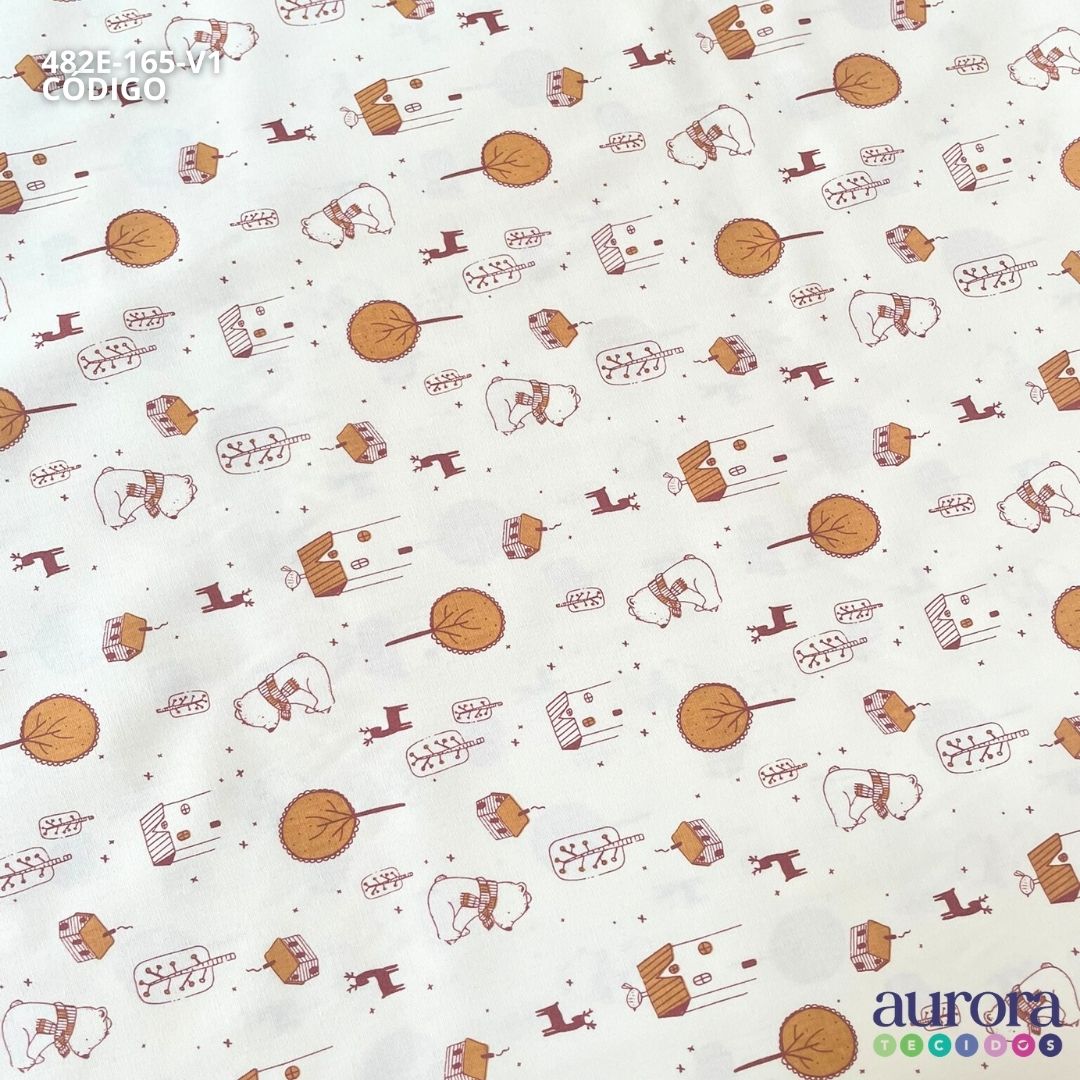 Tricoline Bellagio 170 fios - Urso Entardecer