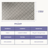 Cotton Linen - Linho com Algodão - Xadrez Diagonal Entardecer