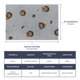 Tecido Fraldas Mini Quadriculadas /  Estampas Digitais - Coleção  Animais / Para Artesanato e Enxoval