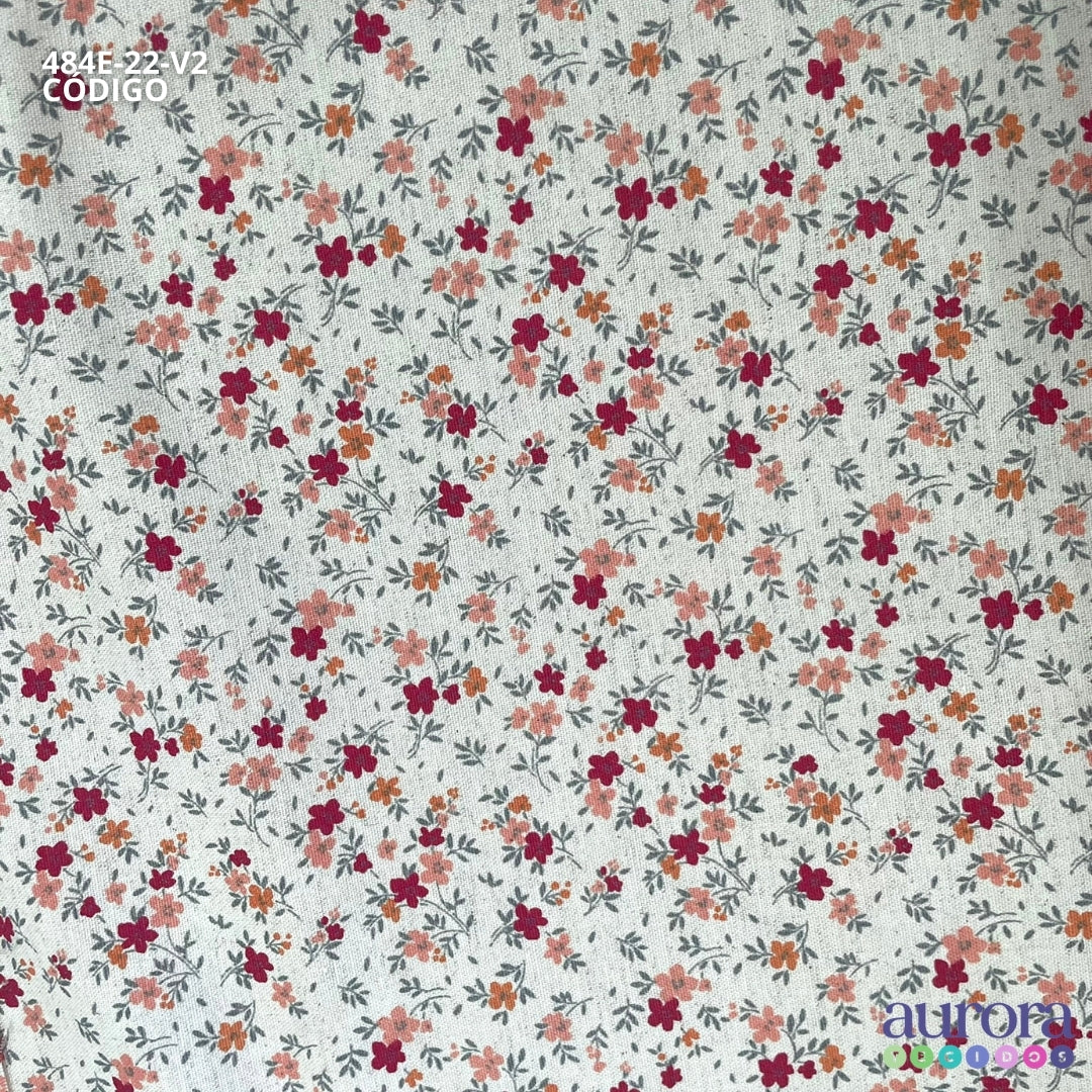 Cotton Linen - Linho com Algodão - Florzinha Camponesa