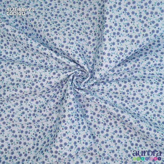 Tricoline Modena 100% Algodão - Mini Floral Colorato