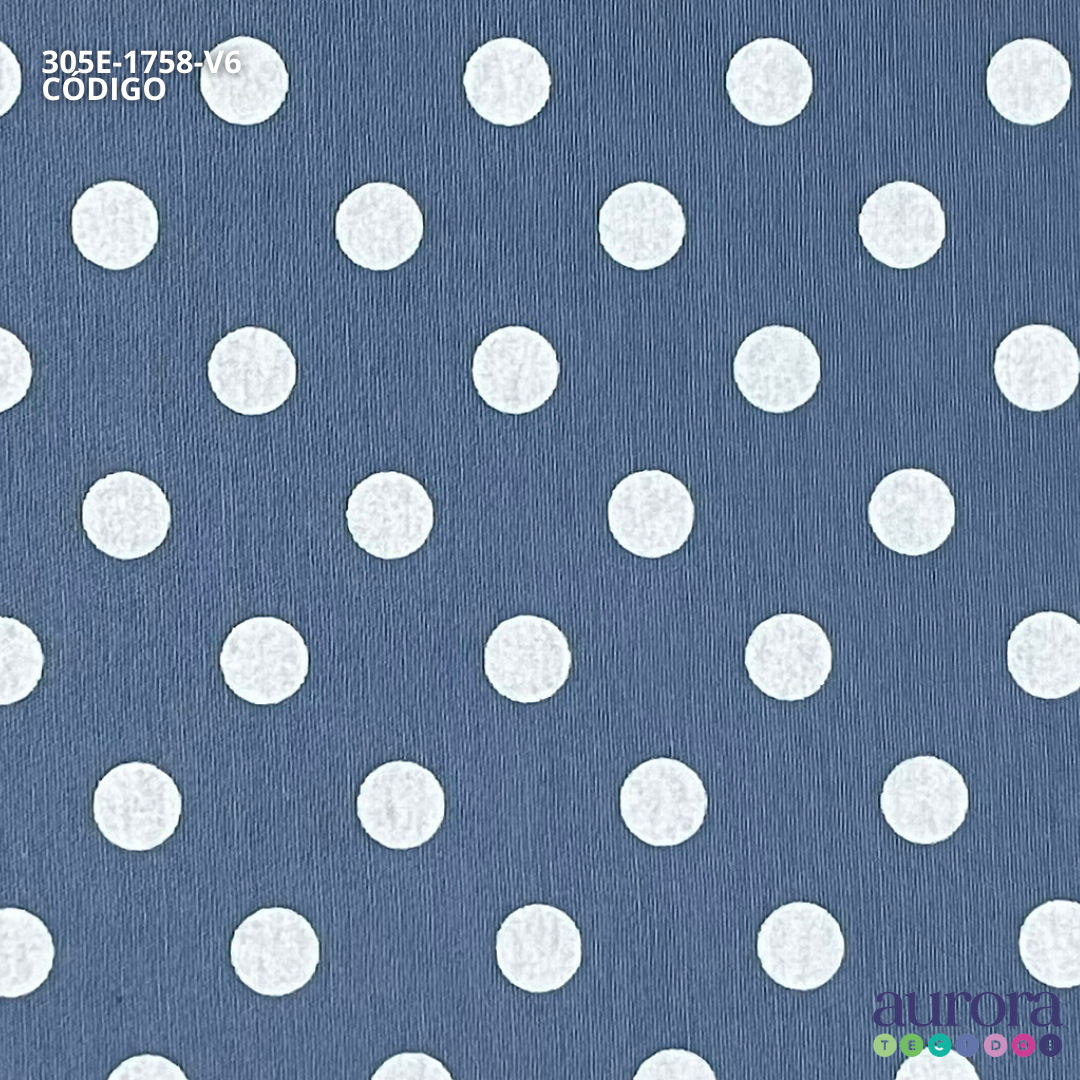 Tricoline Milano | Tecido P/ Artesanato e Costura | Estampa Poá