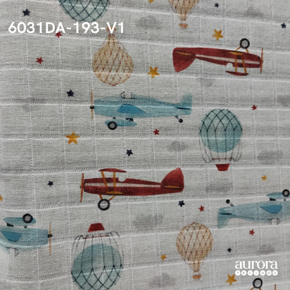 Fraldas Mini Quadriculadas com Variações de  Estampas Aéreas