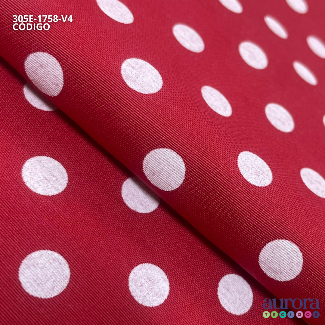 Tricoline Milano | Tecido P/ Artesanato e Costura | Estampa Poá