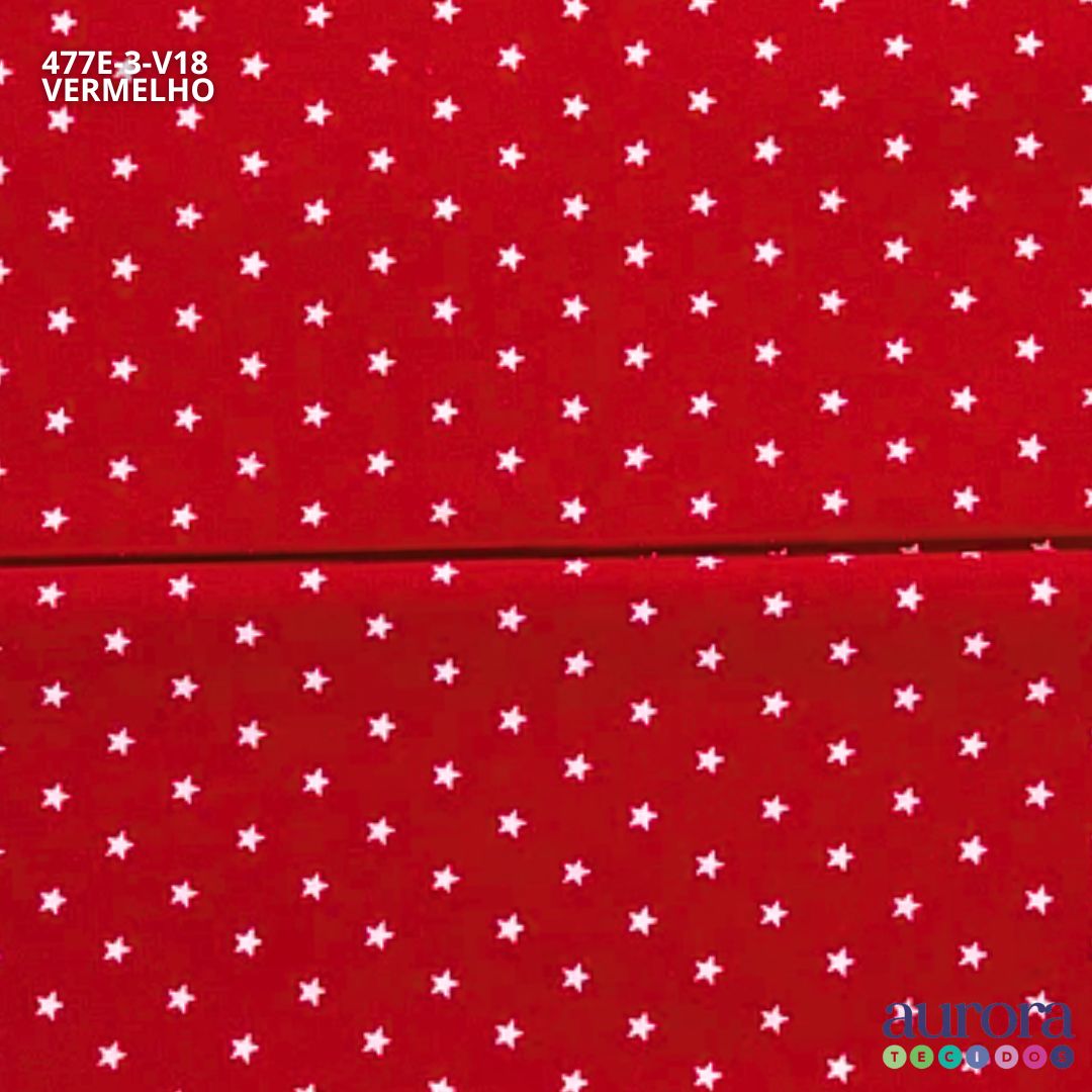 Tricoline Modena 100% Algodão - Estrela