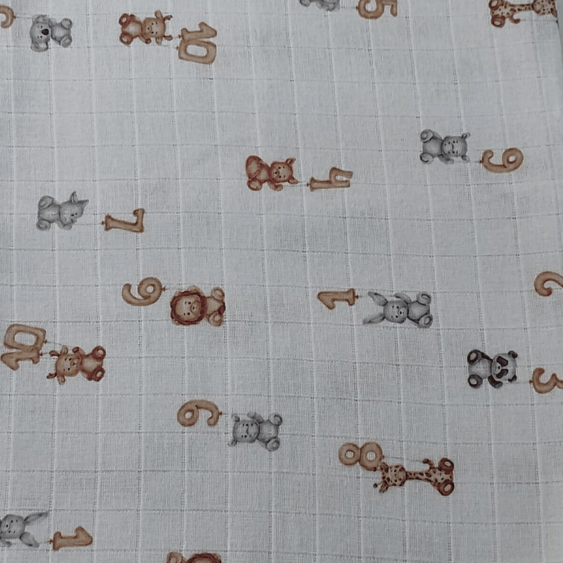 Fraldas Mini Quadriculadas Estampas Digitais - Coleção Brinquedos