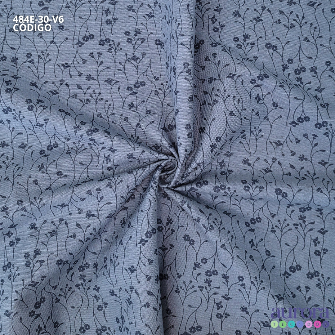 Cotton Linen - Linho com Algodão - Estampa Folhagem II