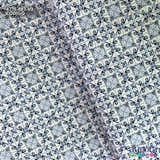 Tricoline Modena 100% Algodão - Bella Cucina - Azulejo II