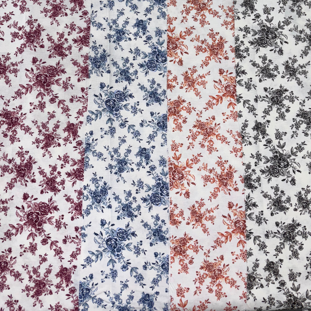 Tricoline Modena 100% Algodão - Bella Cucina - Floral