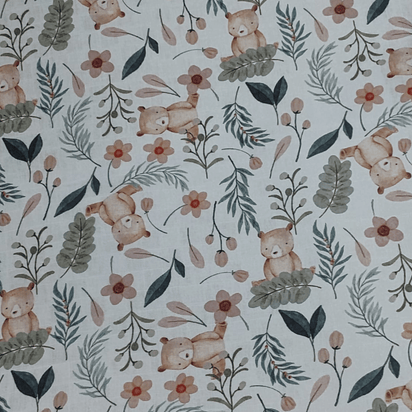 Fraldas Mini Quadriculadas Estampas Digitais - Coleção Ursos