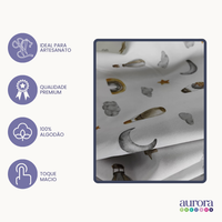 Tecidos Tricoline 100% Algodão Coleção Baby Estampa Aérea