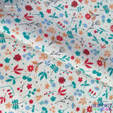Cotton Linen - Linho com Algodão - Floral e Joaninhas