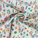 Cotton Linen - Linho com Algodão - Floral Colorido