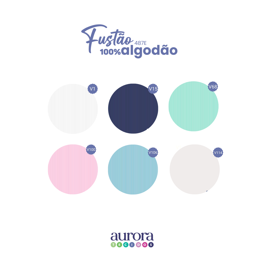 Fustão 100% Algodão - Liso
