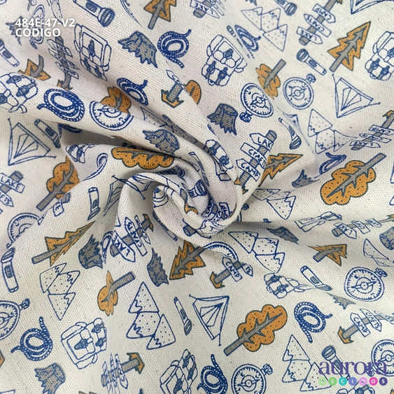 484E - Cotton Linen - Linho com Algodão - Floresta