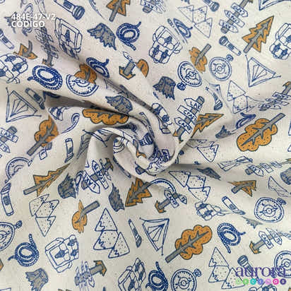 484E - Cotton Linen - Linho com Algodão - Floresta