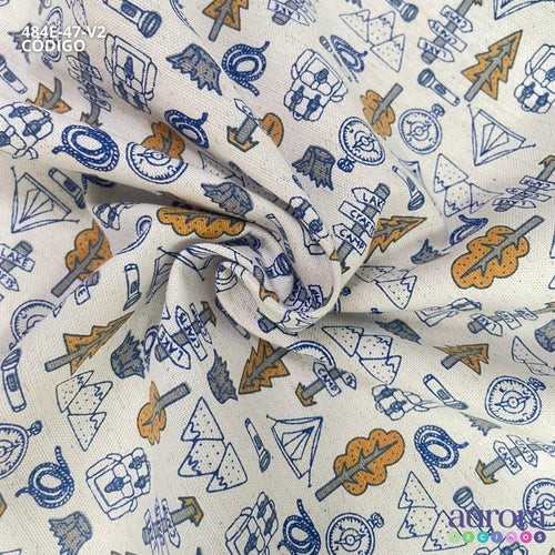 484E - Cotton Linen - Linho com Algodão - Floresta