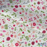 Cotton Linen - Linho com Algodão - Floral e Joaninhas