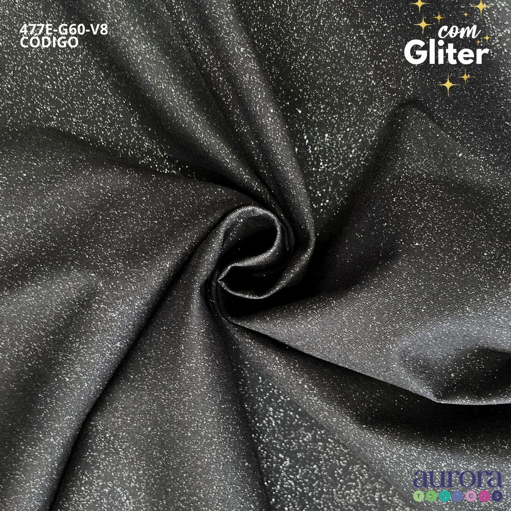 Tricoline Modena 100% Algodão- Liso c/ Gliter Prata