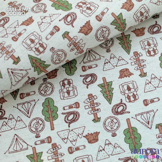 484E - Cotton Linen - Linho com Algodão - Floresta