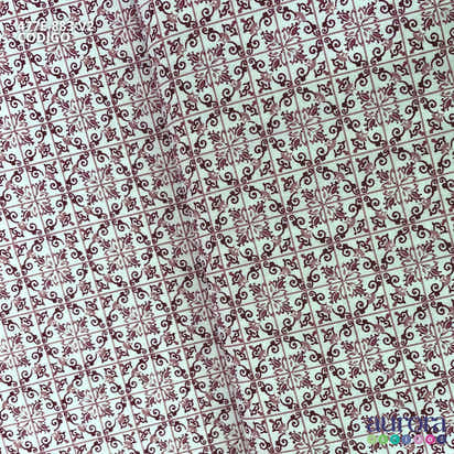 Tricoline Modena 100% Algodão - Bella Cucina - Azulejo II