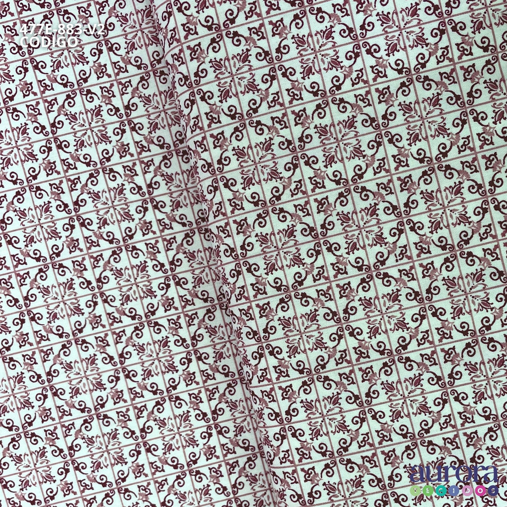 Tricoline Modena 100% Algodão - Bella Cucina - Azulejo II