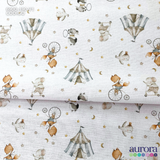 Flanela Digital Estampada - Bichos do Circo