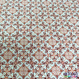 Tricoline Modena 100% Algodão - Bella Cucina - Azulejo II