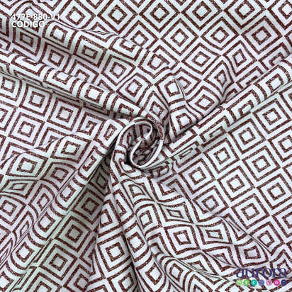 Tricoline Modena 100% Algodão - Bella Cucina Geométricos
