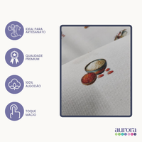 Pano de Copa Premium Estampa Digital 100% Algodão