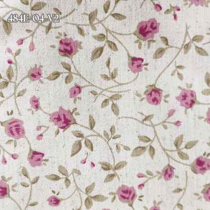 Tecido Linho com Algodão - Coleção Artesanato - Estampa Mini Rosas