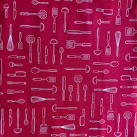 Tricoline Estampada - Coleção Utensílios De Cozinha