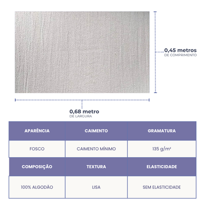 Kit Pano de Copa Pé de Galinha com Bainha – 100% Algodão