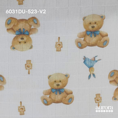 Fraldas Mini Quadriculadas Estampas Digitais - Coleção Ursos