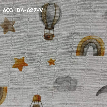 Fraldas Mini Quadriculadas com Variações de  Estampas Aéreas