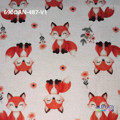 Tecido Flanela Digital -Estampas Animais