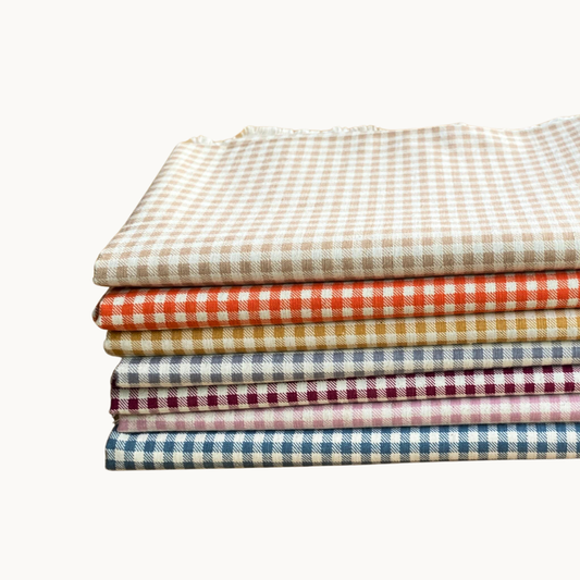 Linho Misto Estampado - Xadrez Vichy