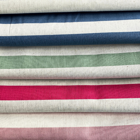 Linho Misto Estampa Listrado Chic