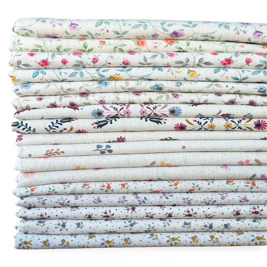 Linho Misto Estampado - Coleção Floral